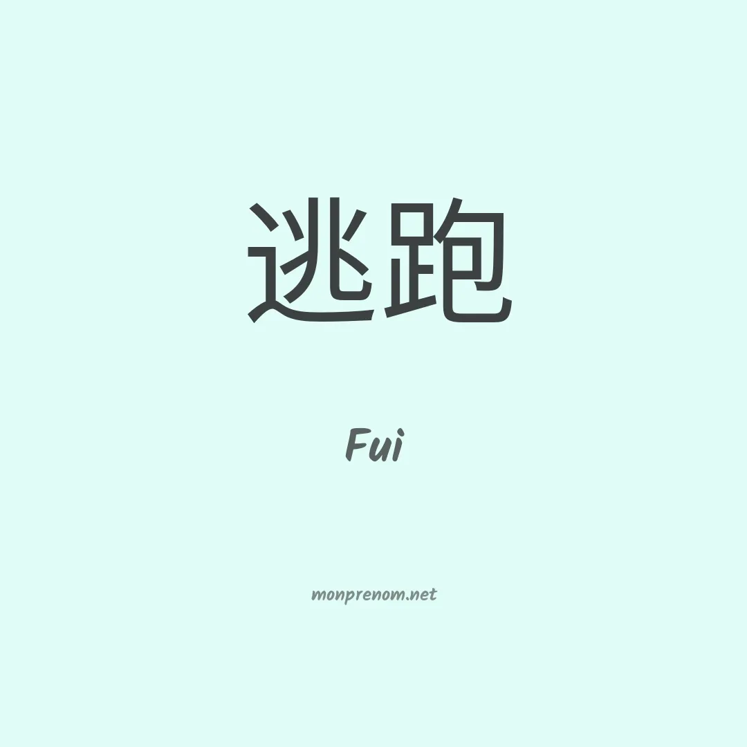 Fui en chinois