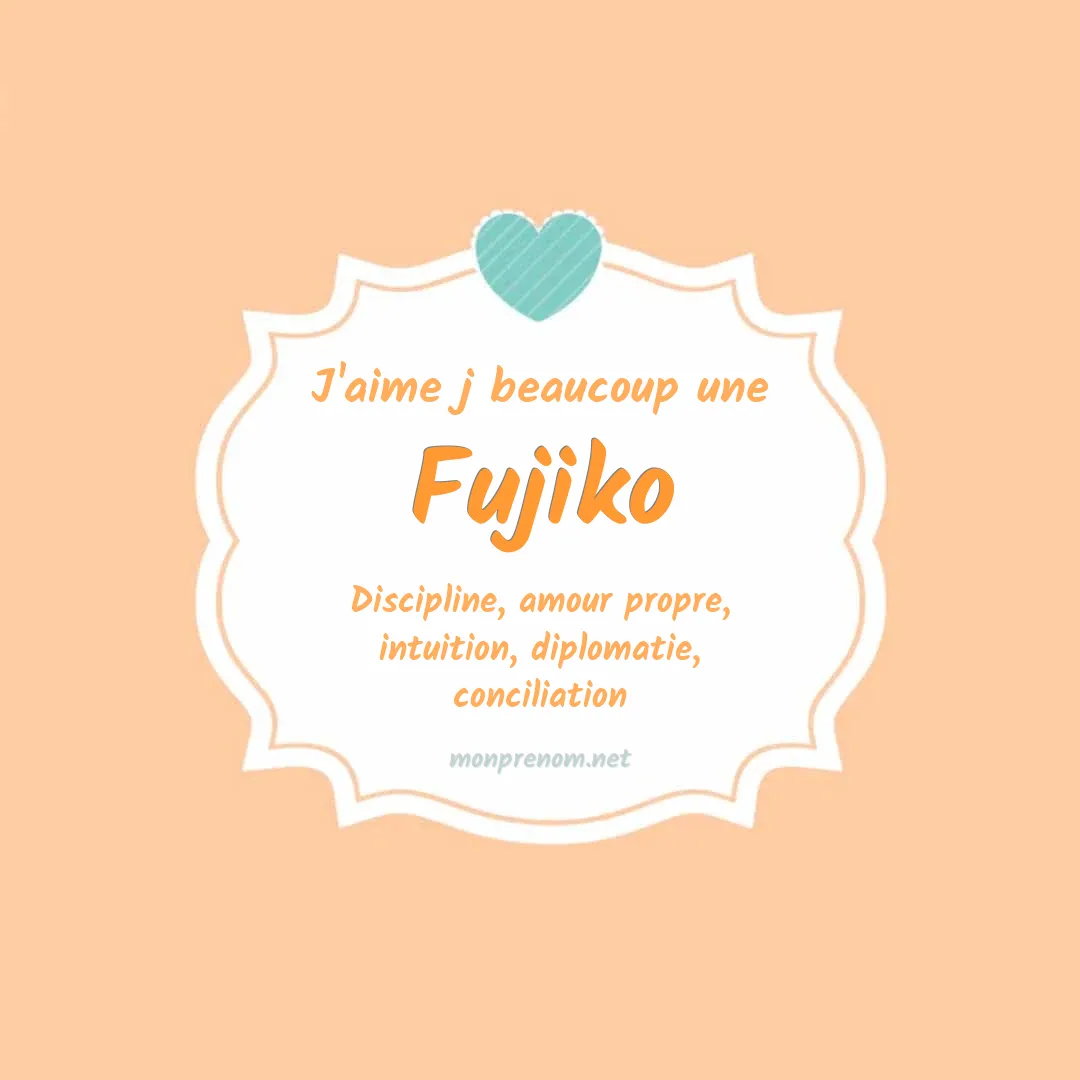 J'aime beaucoup Fujiko