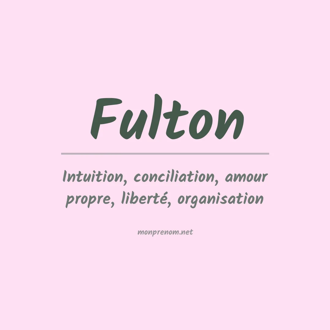 Prénom Fulton