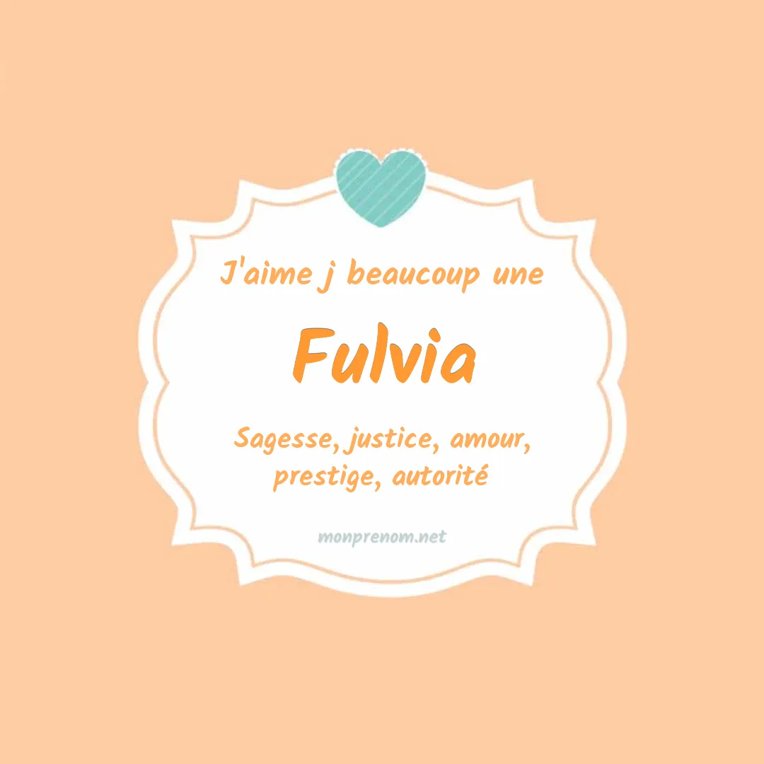 J'aime beaucoup Fulvia