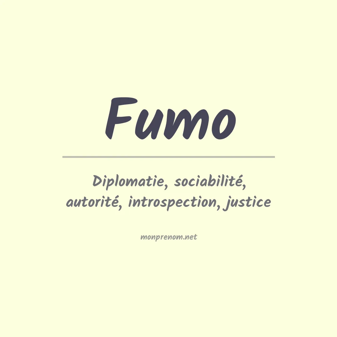 Prénom Fumo