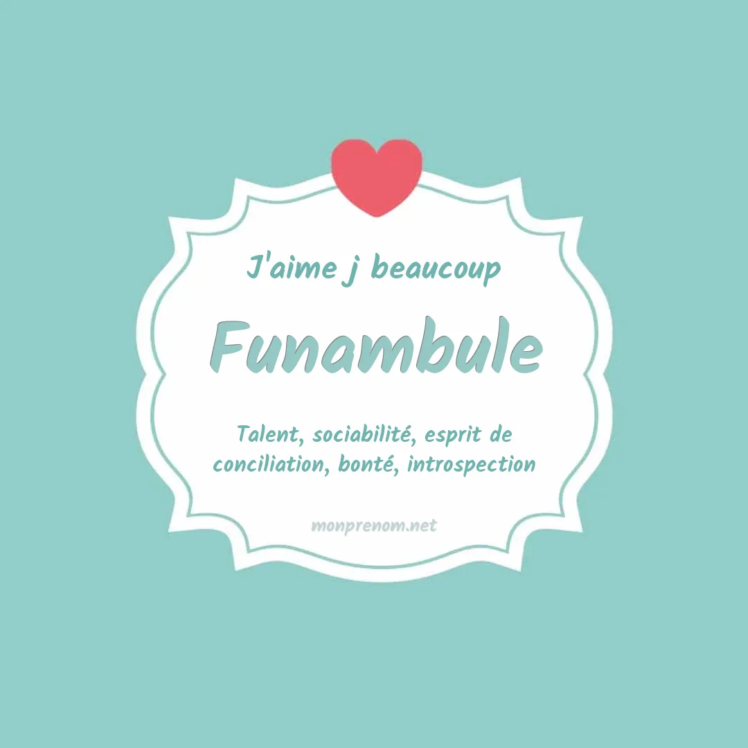 J'aime beaucoup Funambule