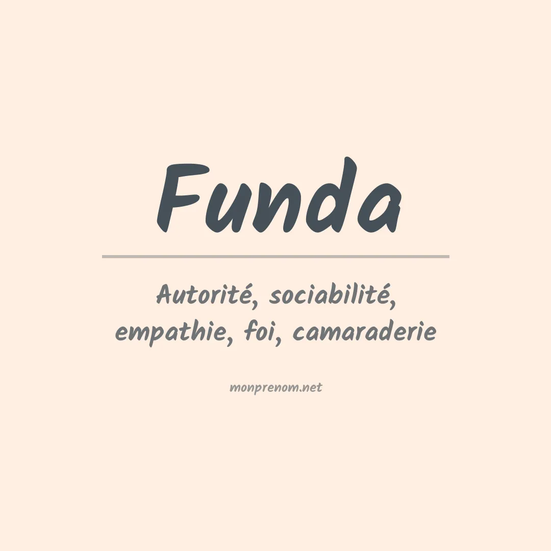 Signification du prénom Funda