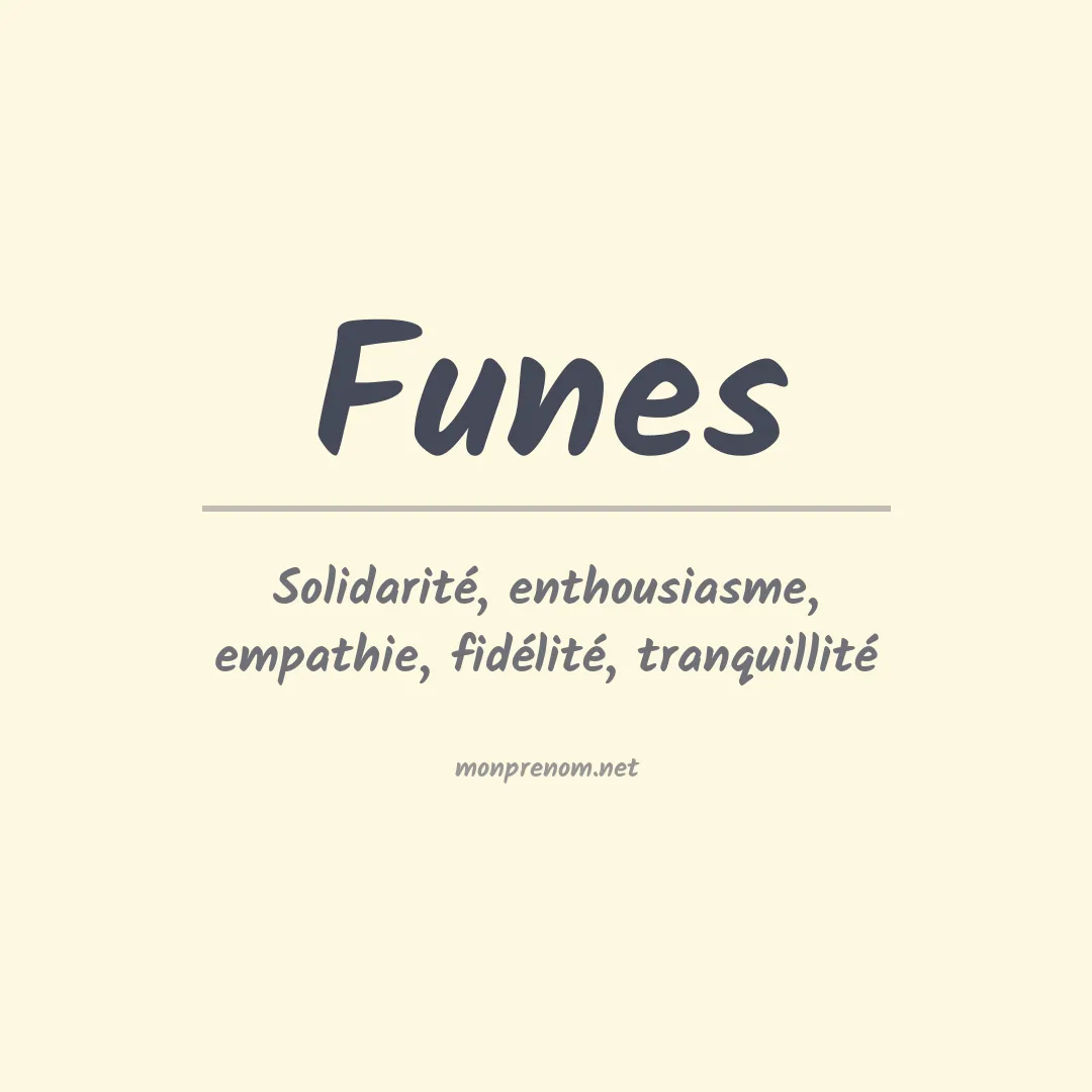 Prénom Funes