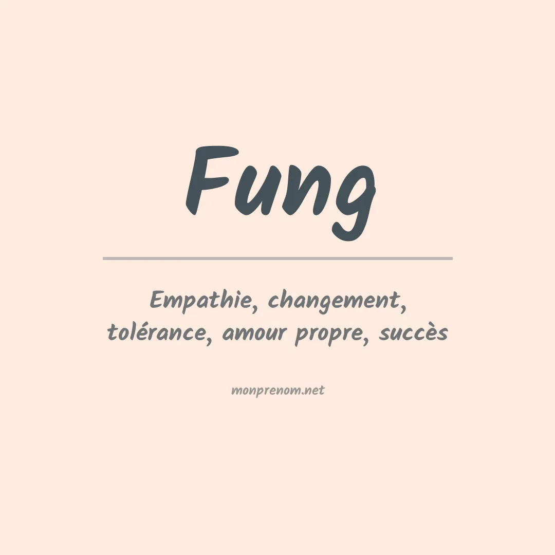 Prénom Fung