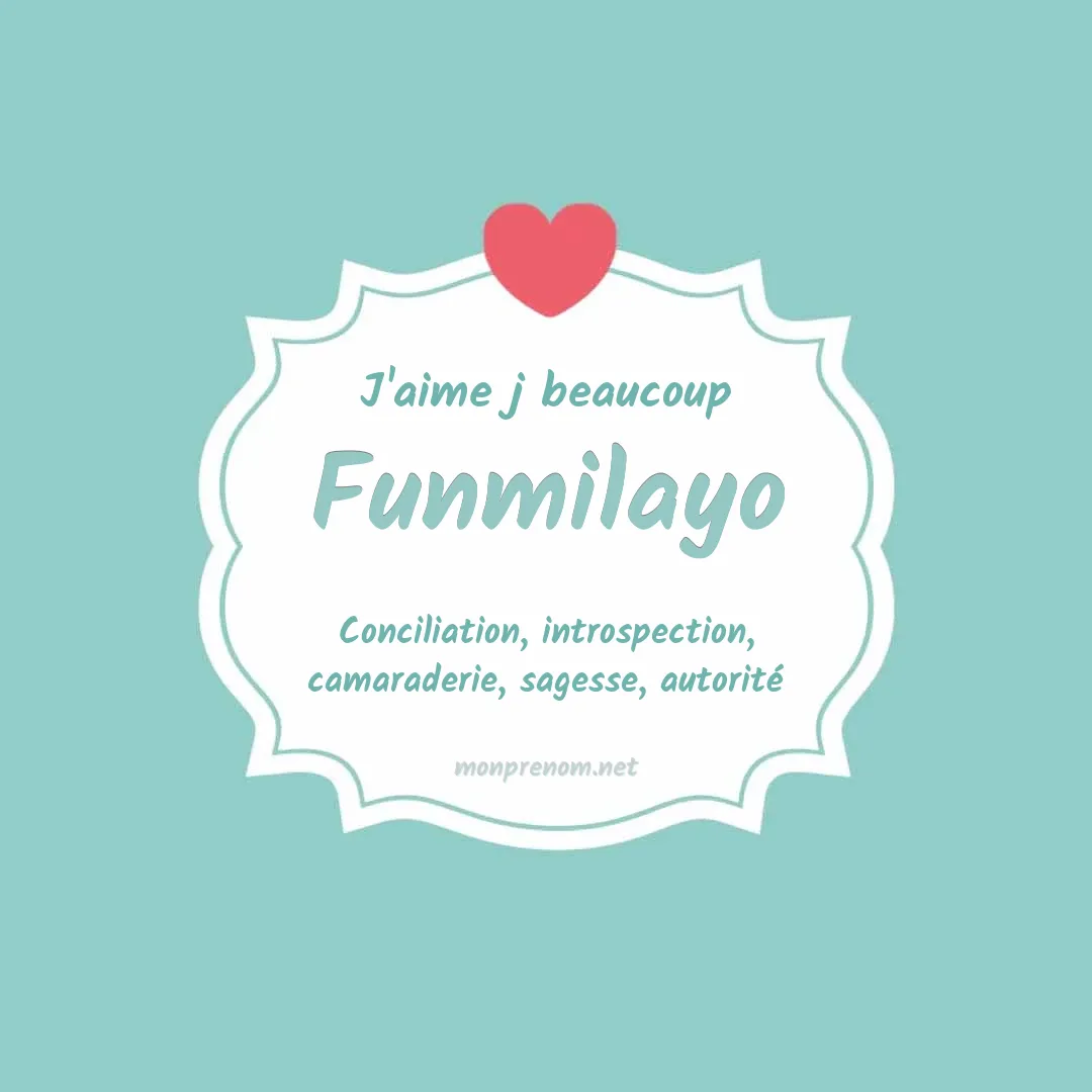 J'aime beaucoup Funmilayo
