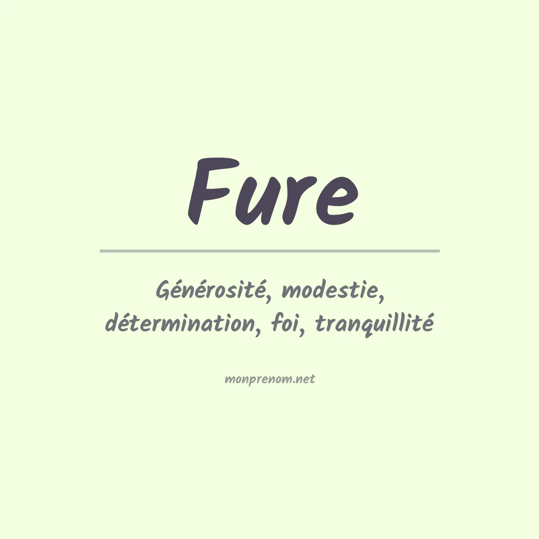 Prénom Fure