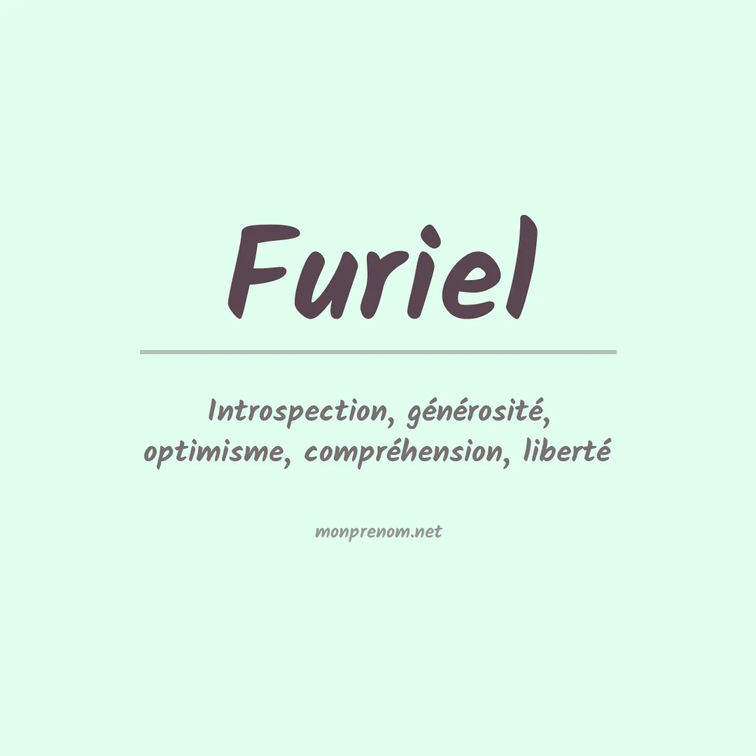 Signification du prénom Furiel