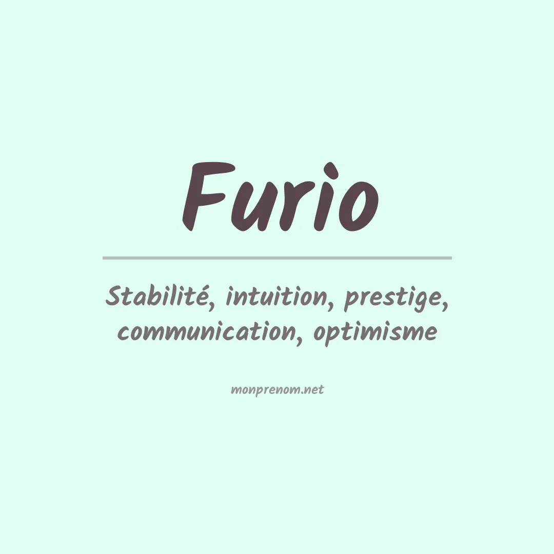 Prénom Furio