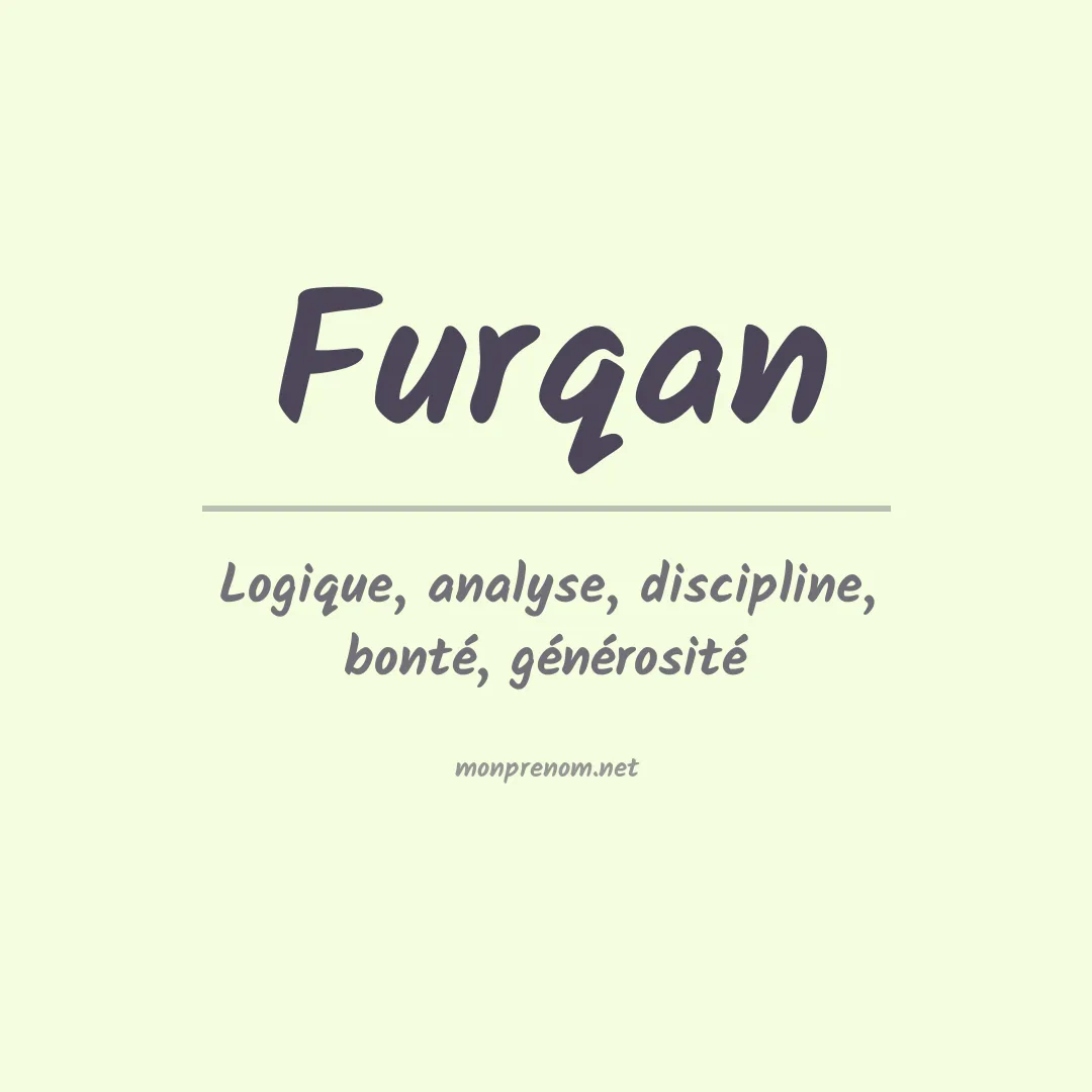 Signification du prénom Furqan