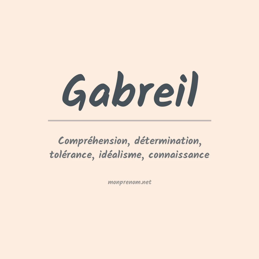 Signification du prénom Gabreil