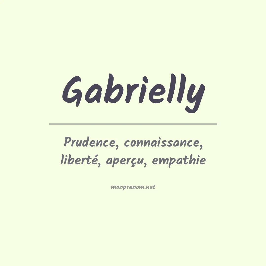 Prénom Gabrielly