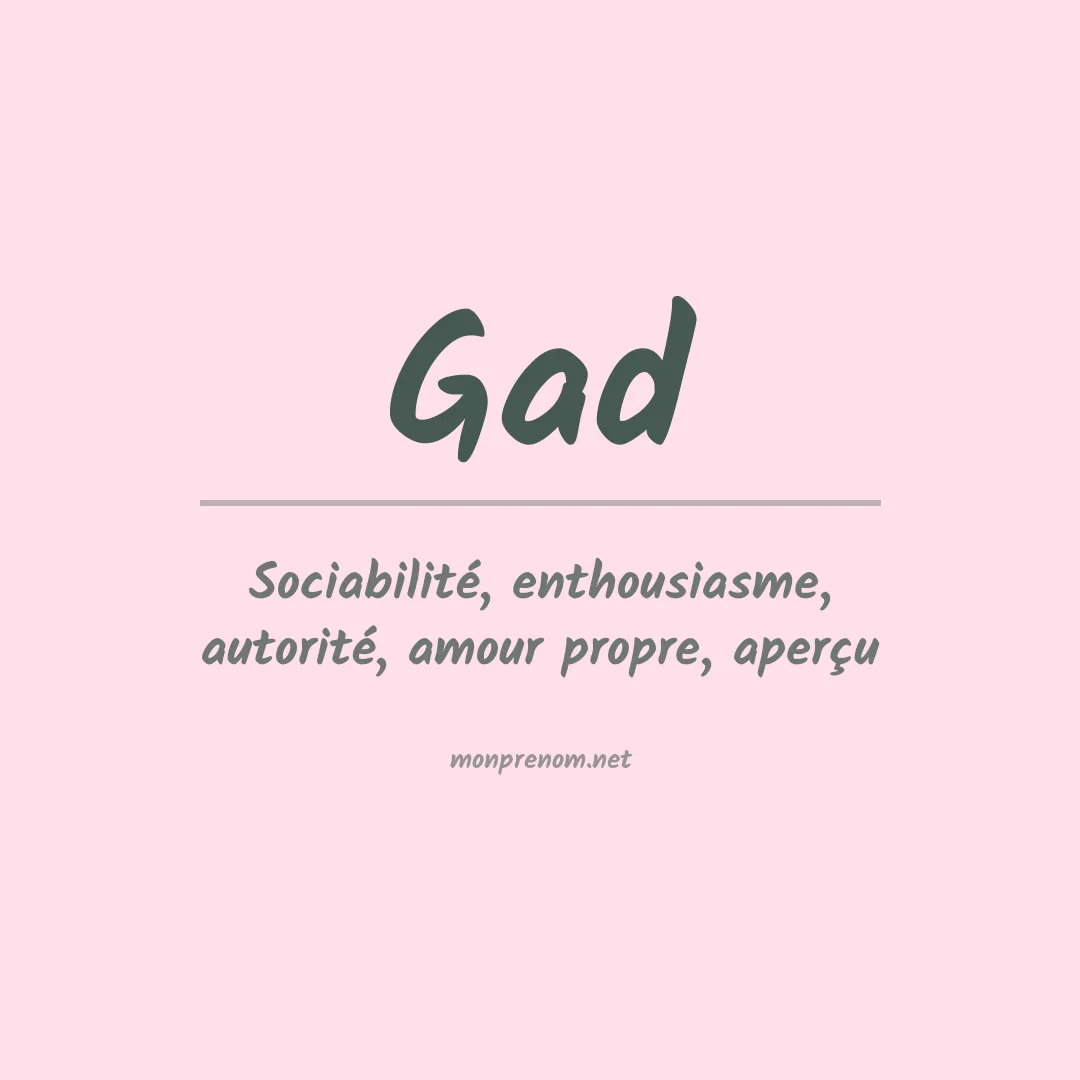 Prénom Gad