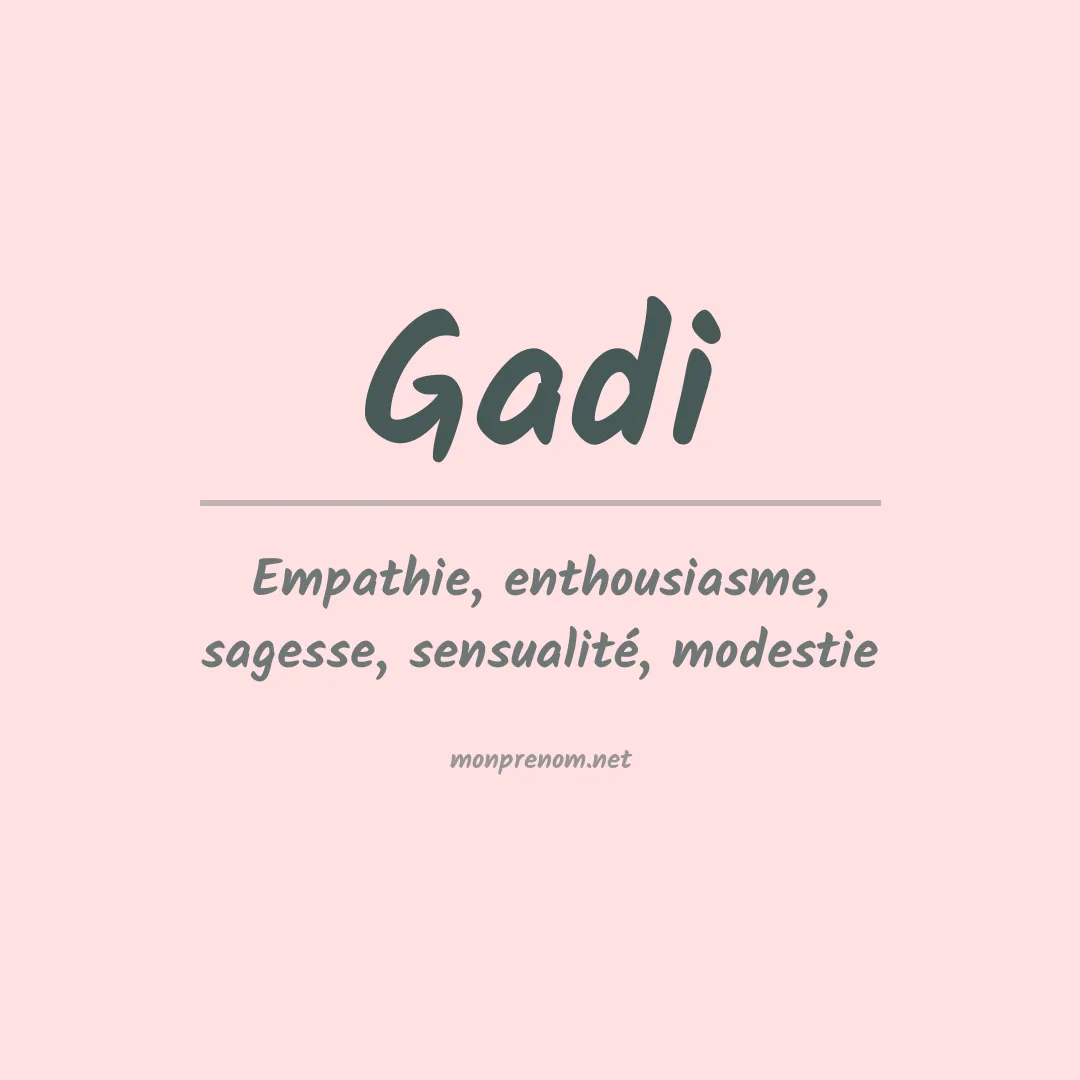 Prénom Gadi