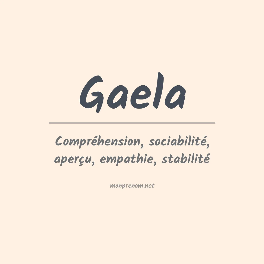 Prénom Gaela