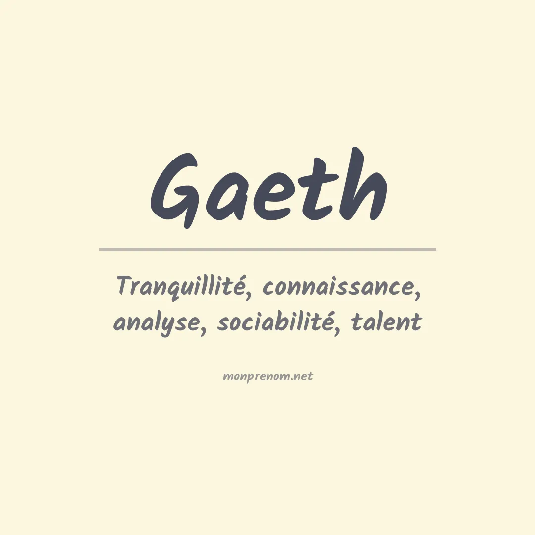 Prénom Gaeth