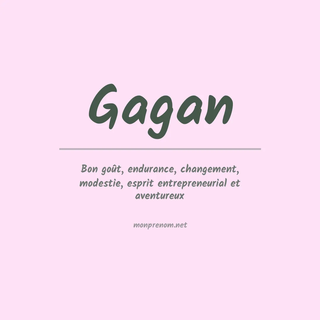 Prénom Gagan