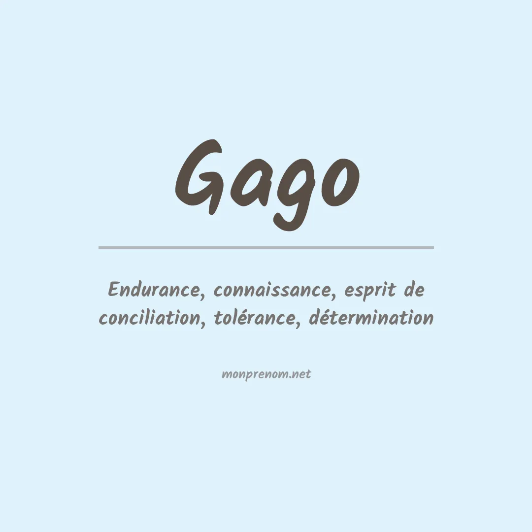 Prénom Gago