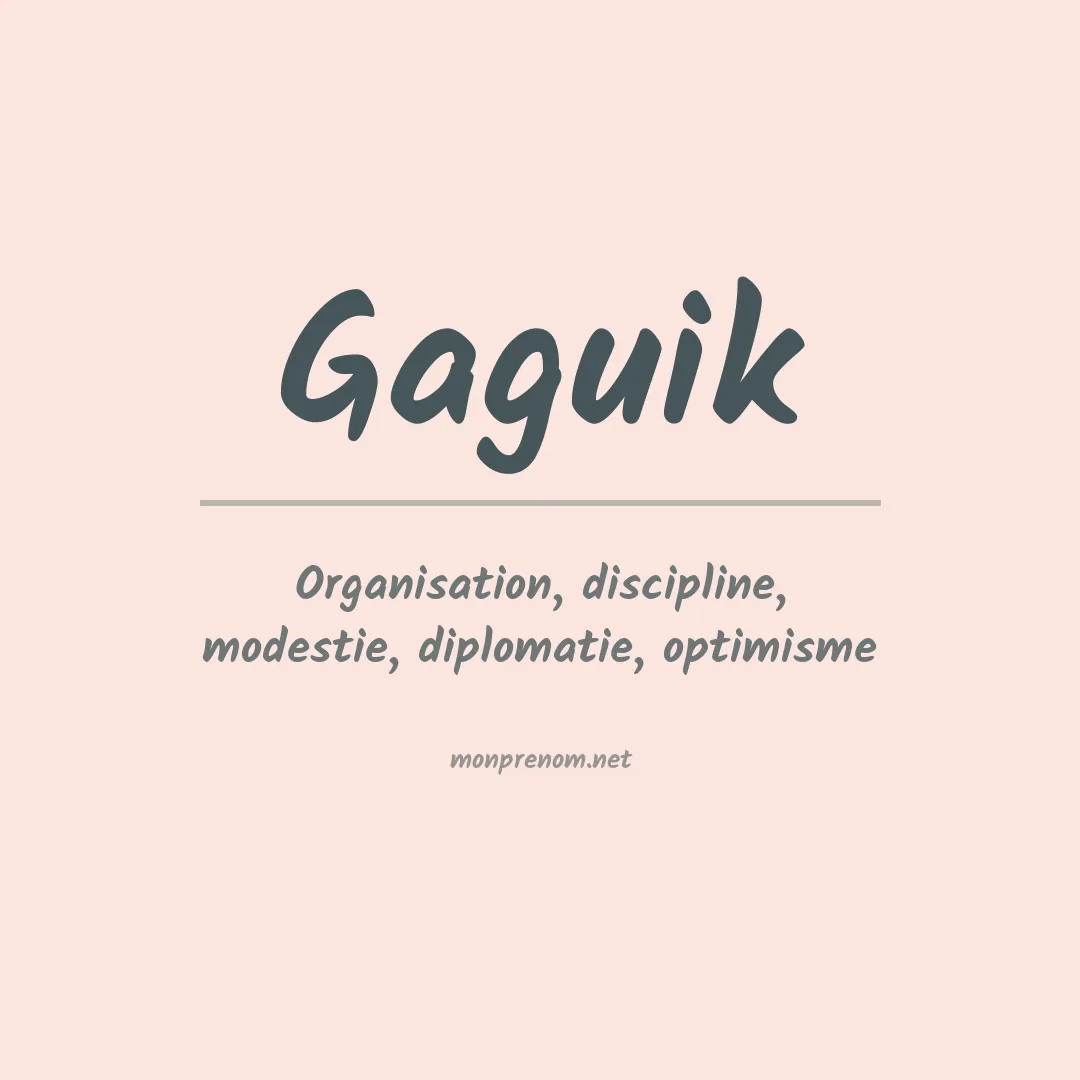 Prénom Gaguik