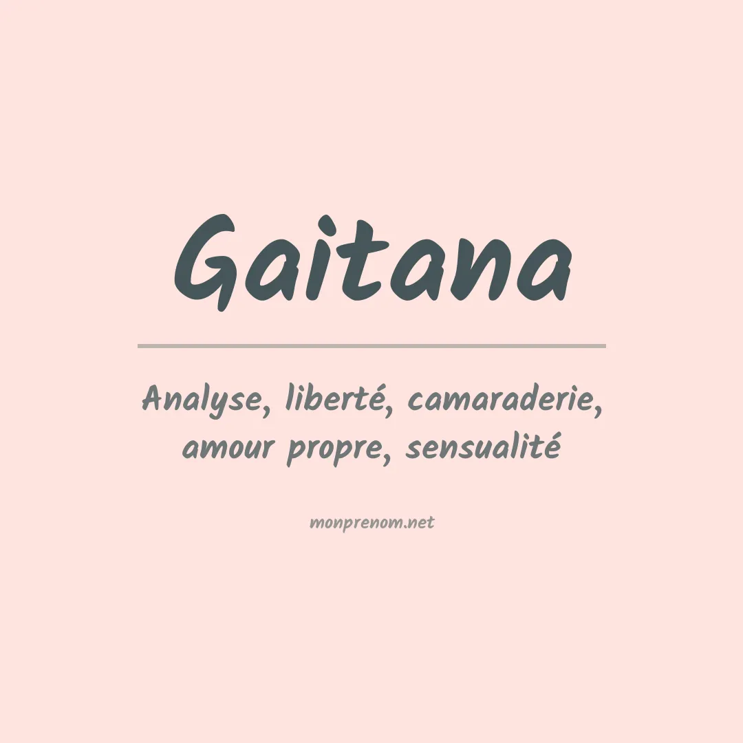 Prénom Gaitana
