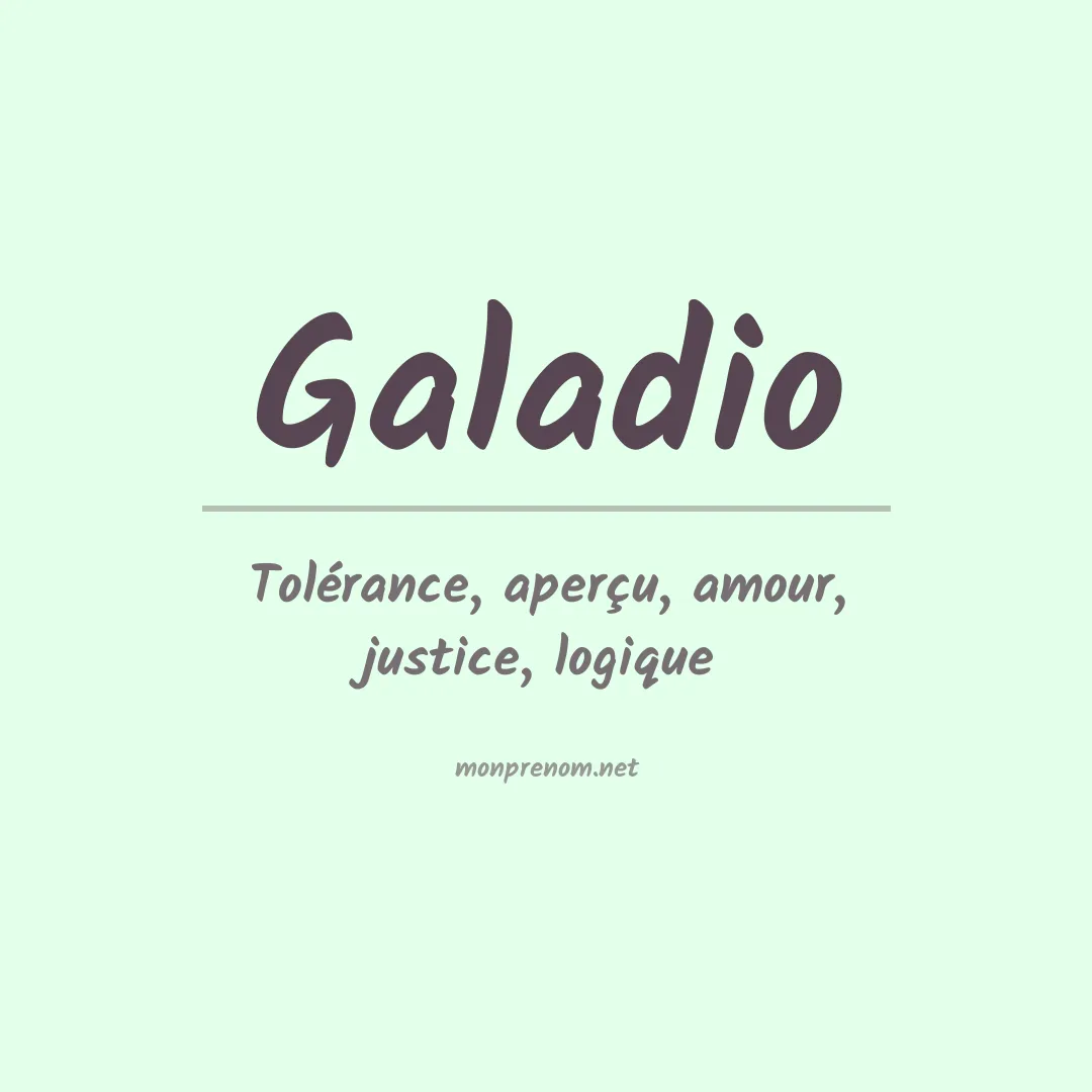 Prénom Galadio