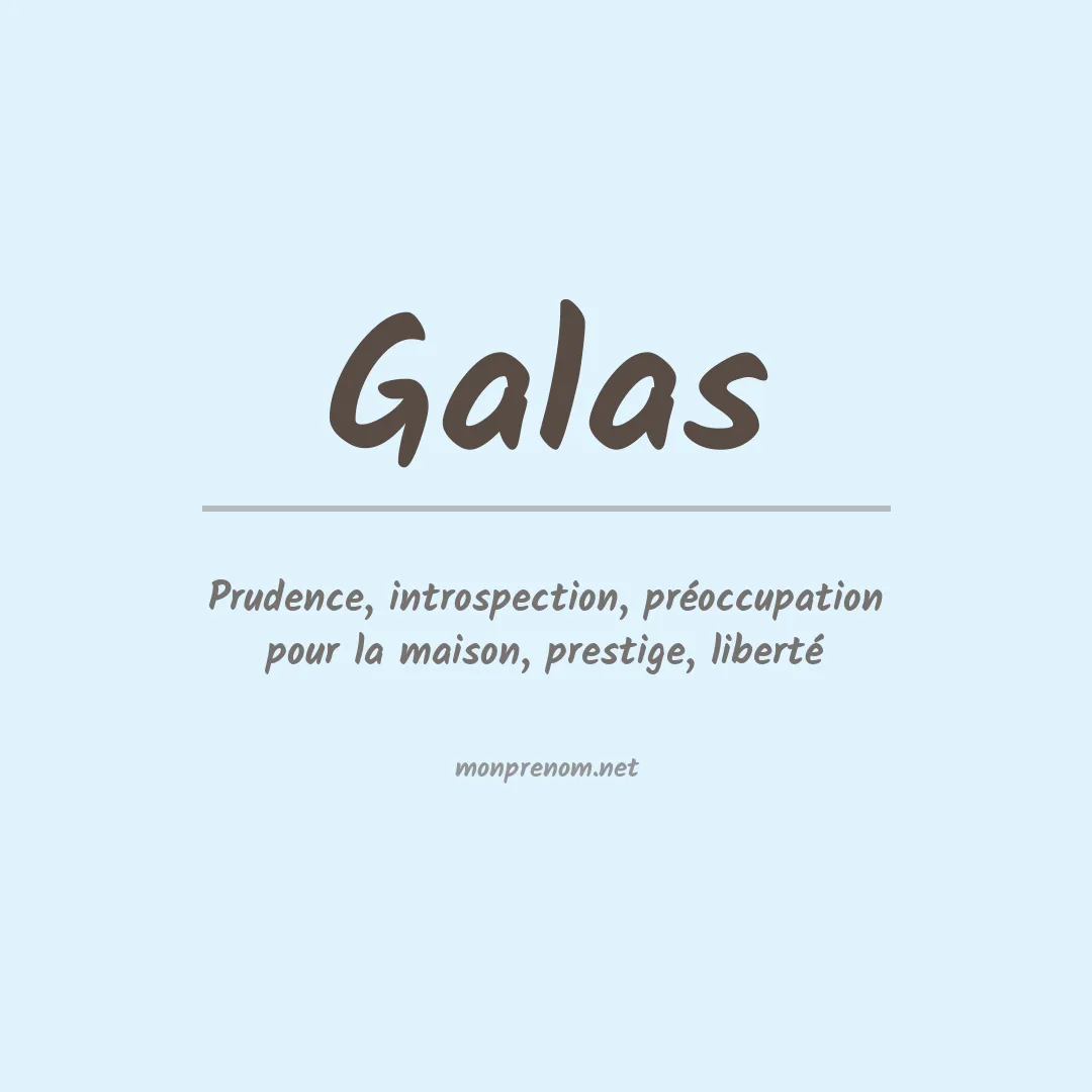 Prénom Galas