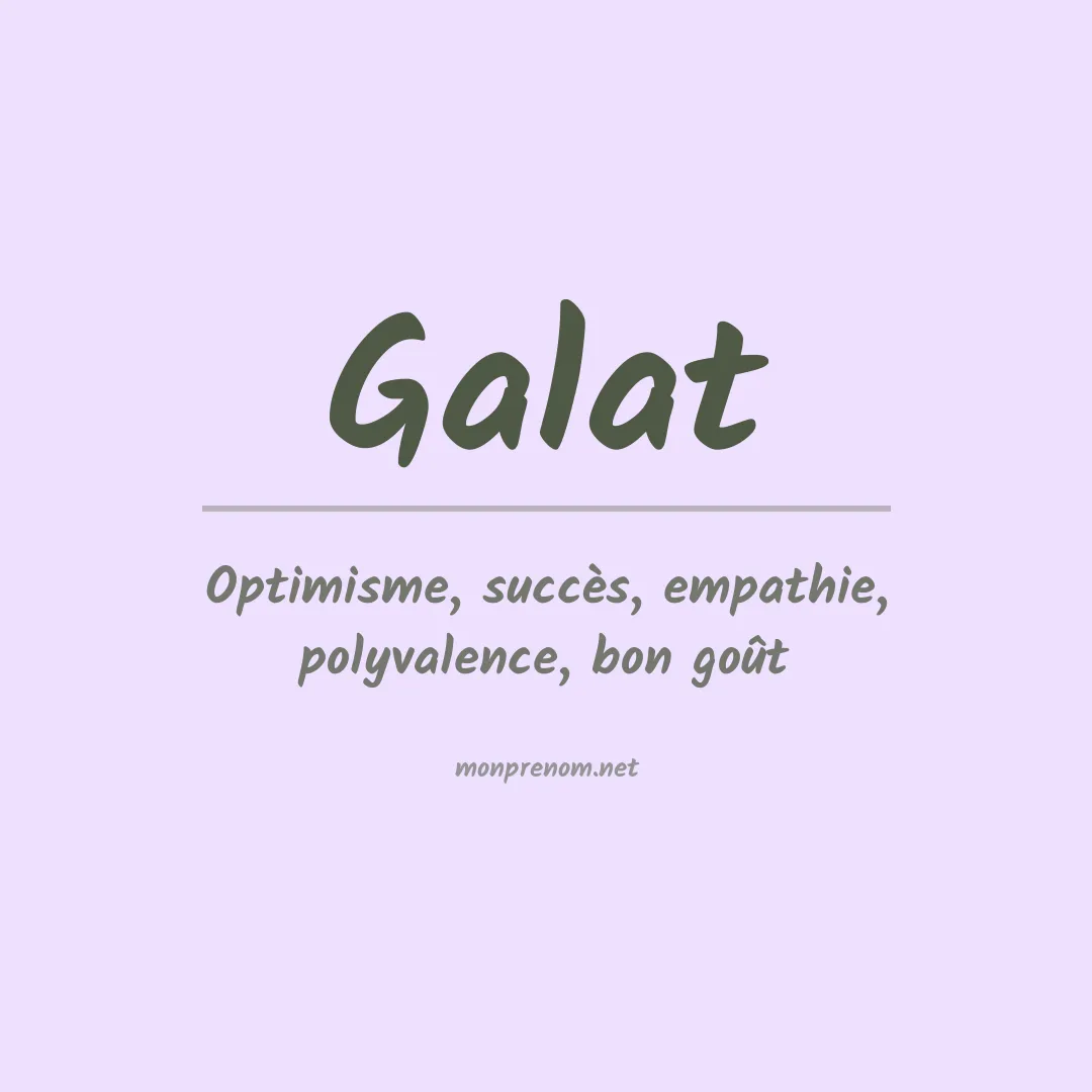 Prénom Galat