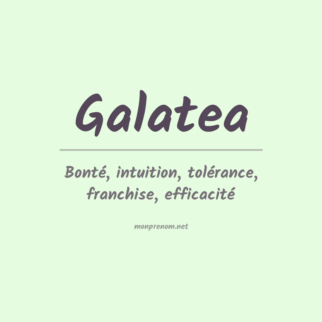 Prénom Galatea