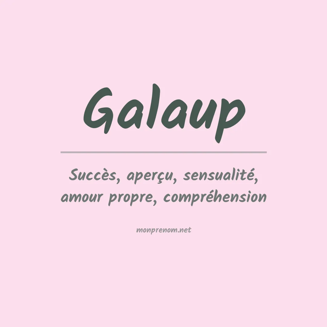 Prénom Galaup