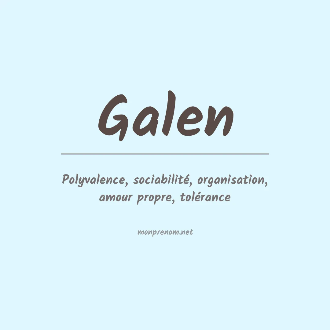 Prénom Galen