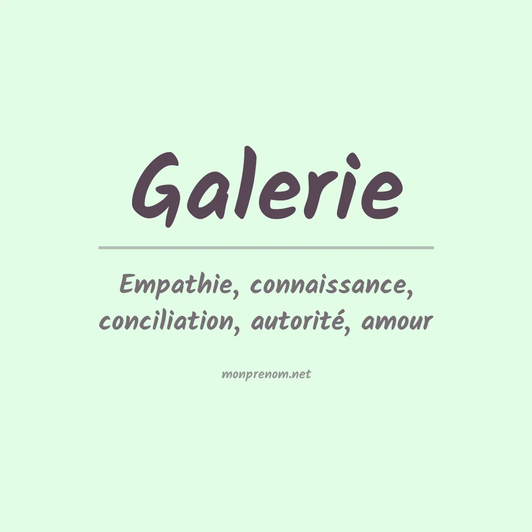 Prénom Galerie