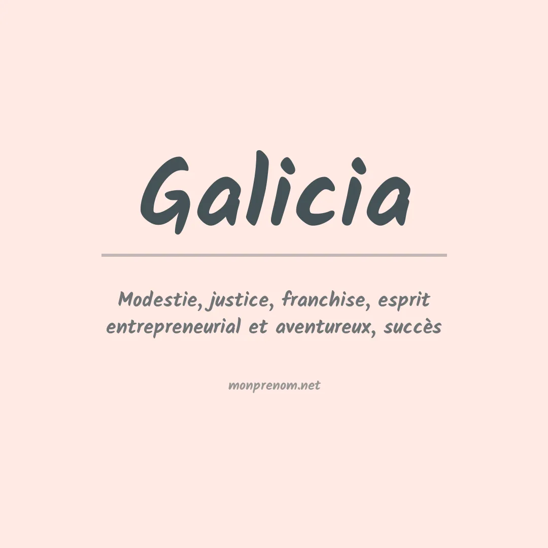Prénom Galicia