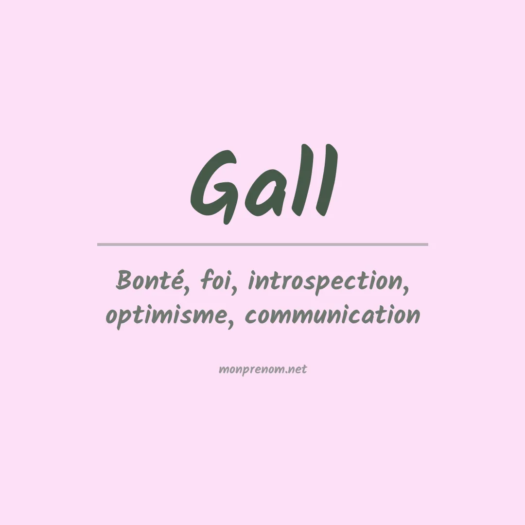 Prénom Gall