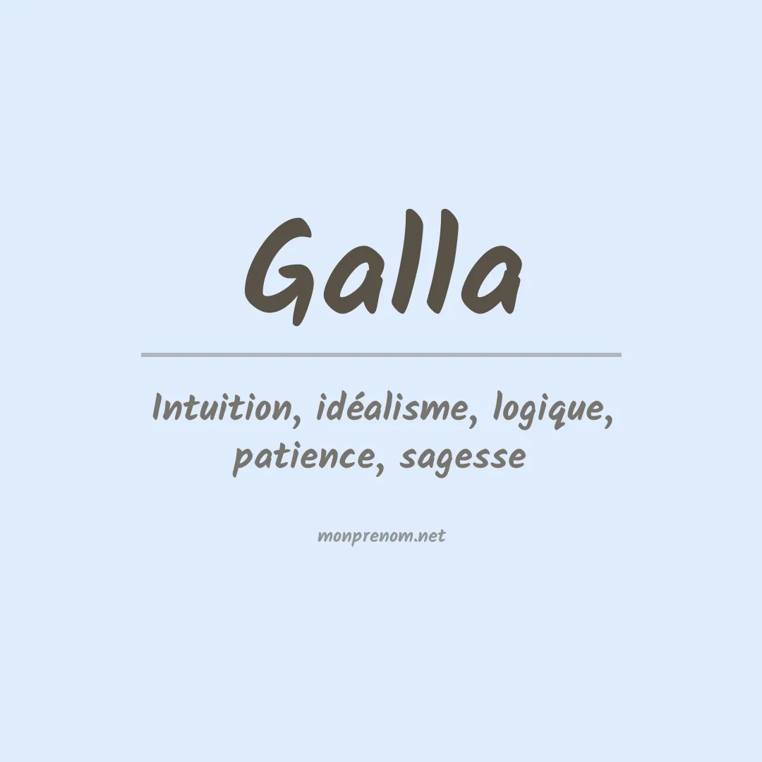 Prénom Galla