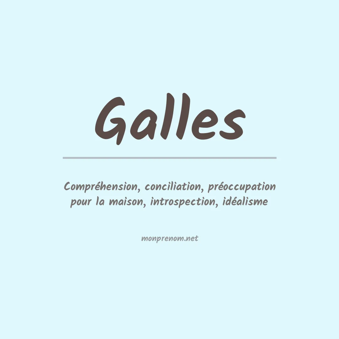 Prénom Galles