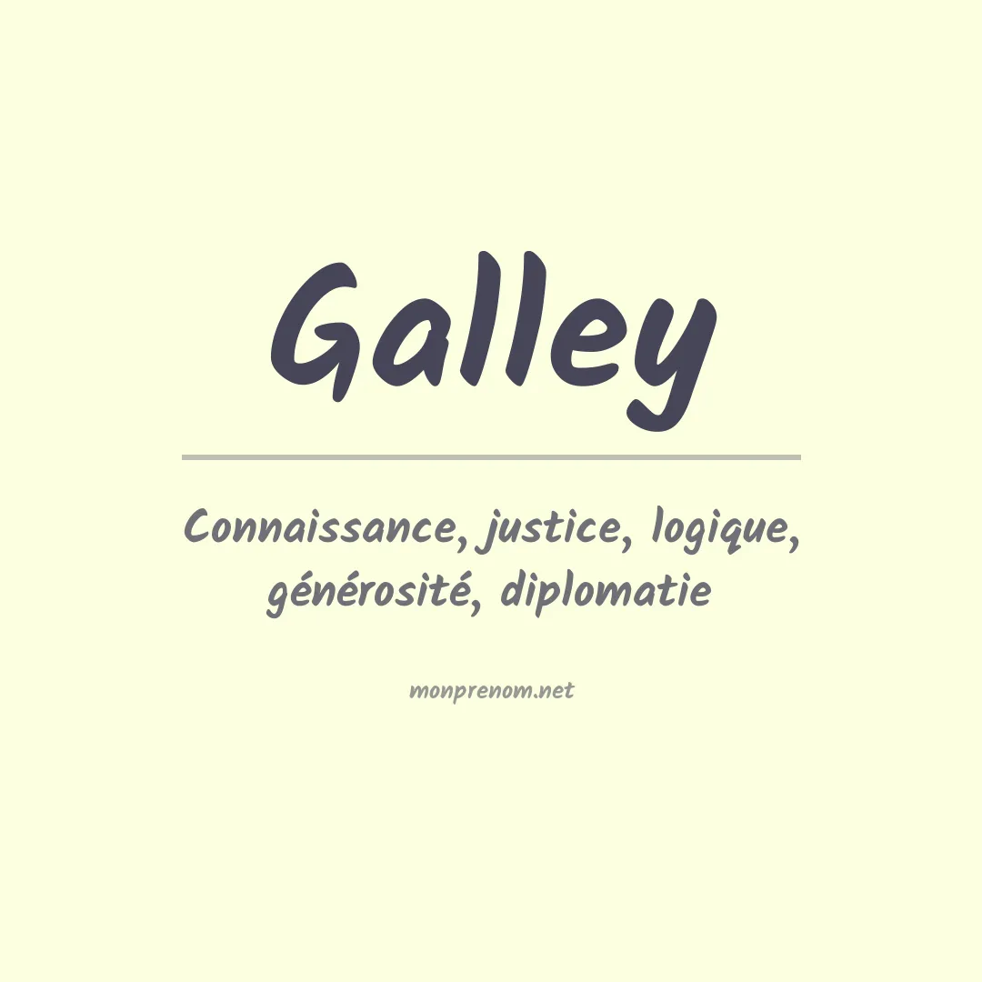 Prénom Galley
