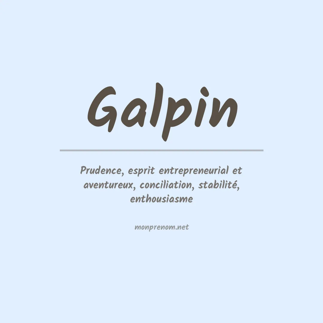 Prénom Galpin