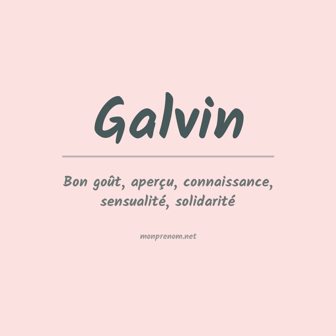 Prénom Galvin