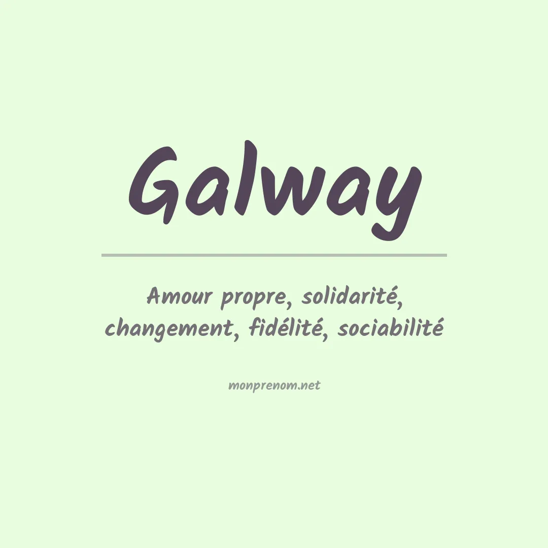 Prénom Galway