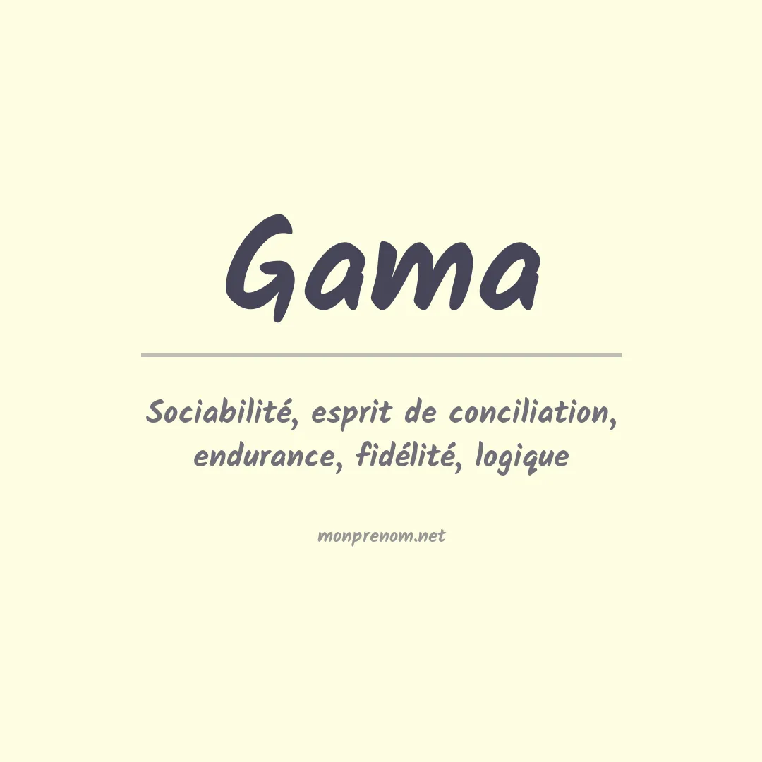 Prénom Gama