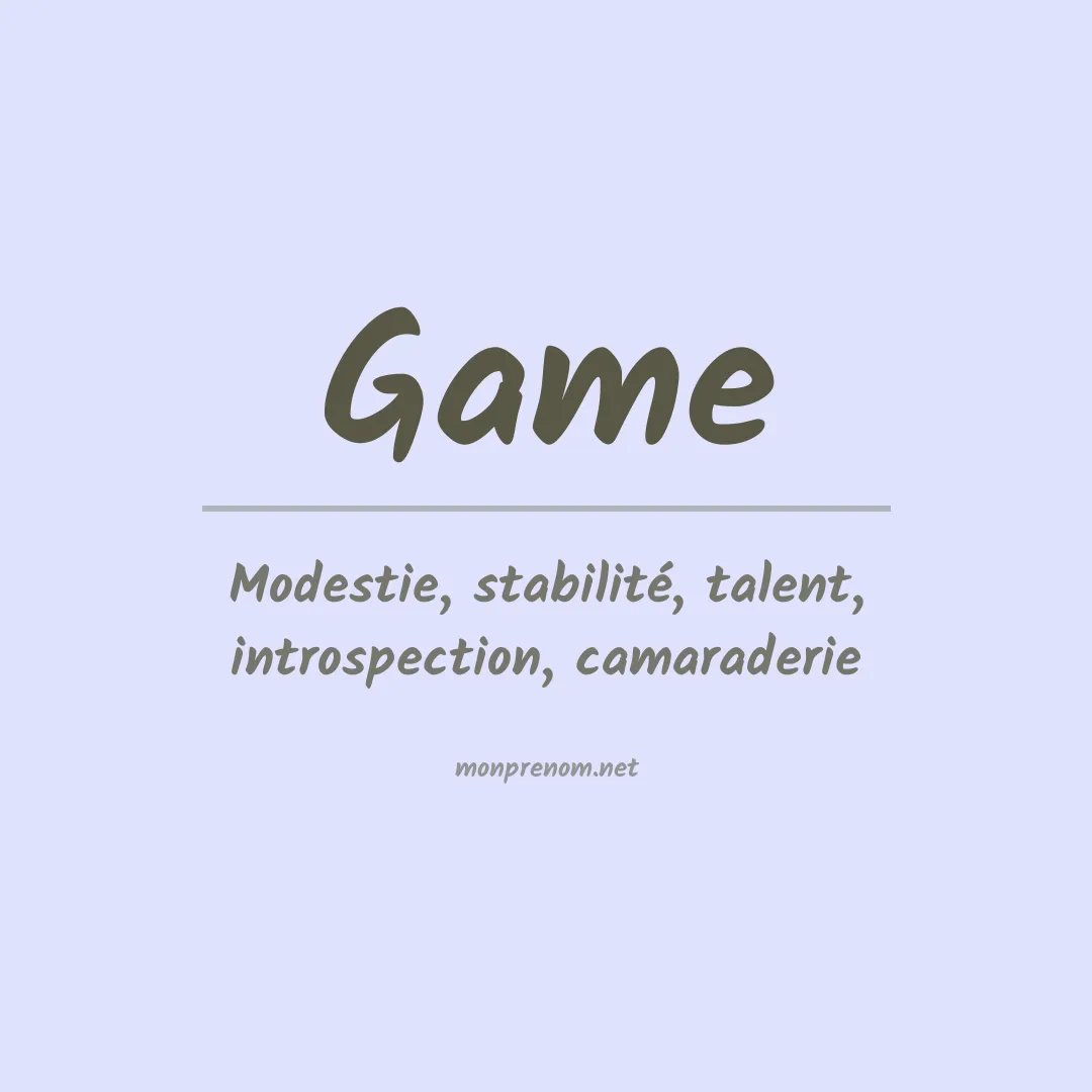 Prénom Game