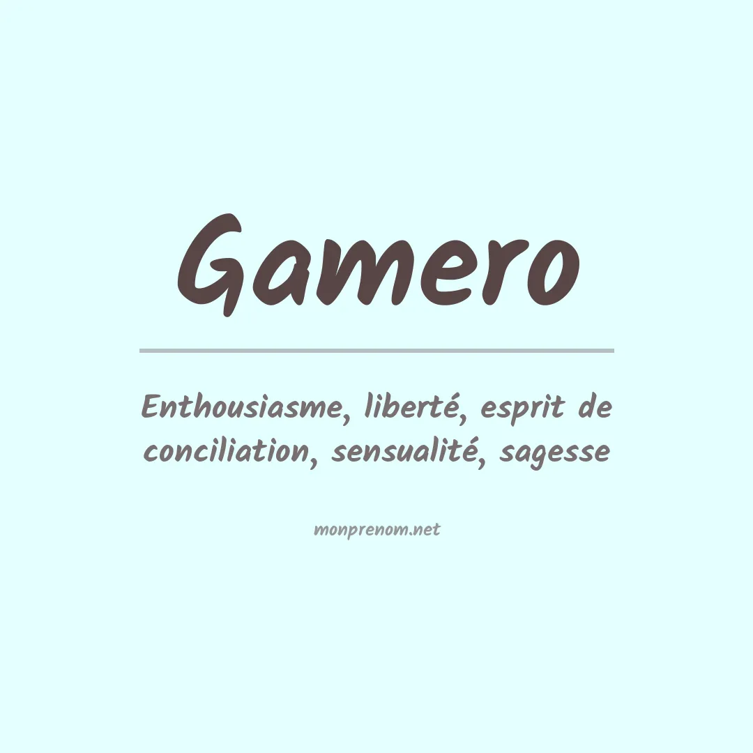 Prénom Gamero