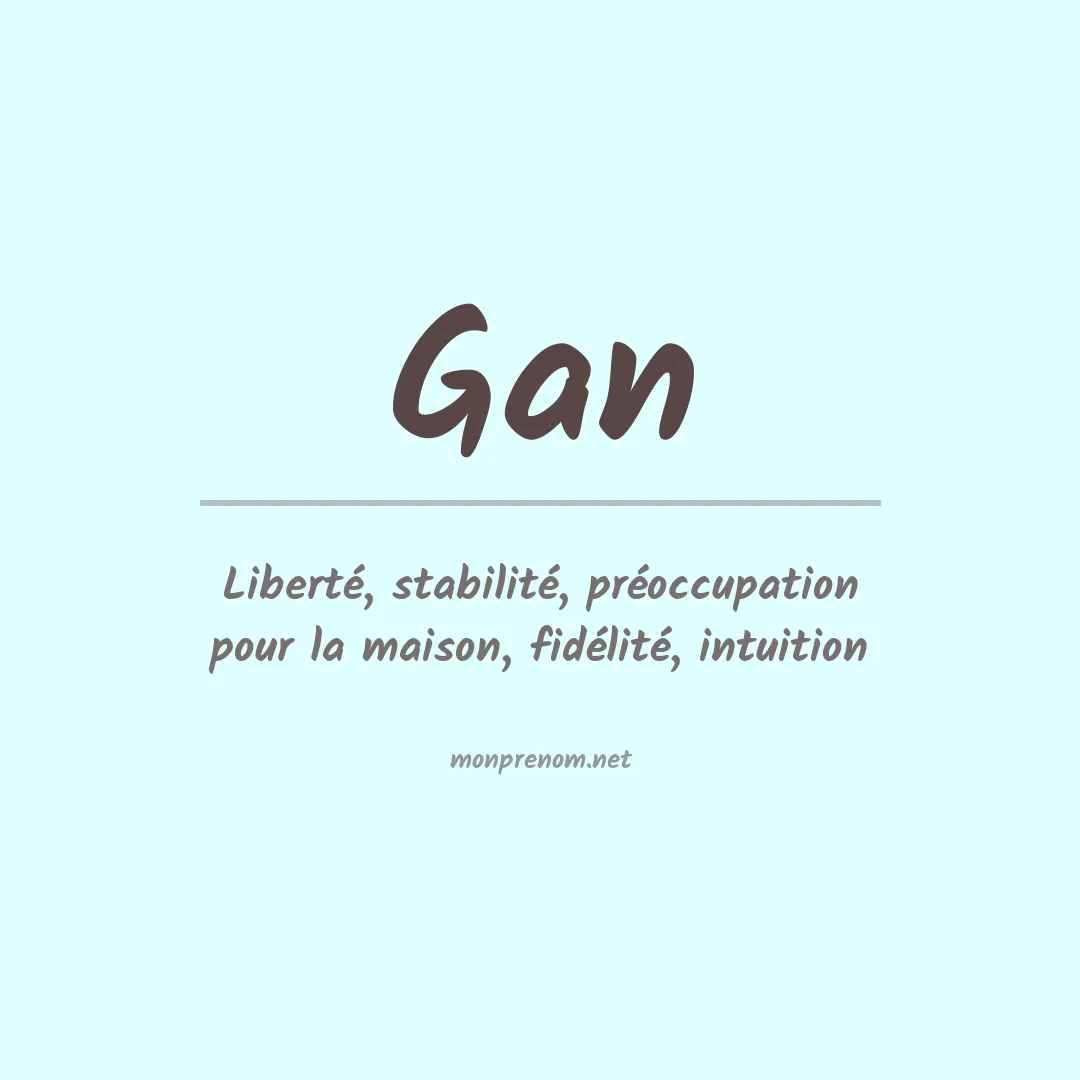 Prénom Gan