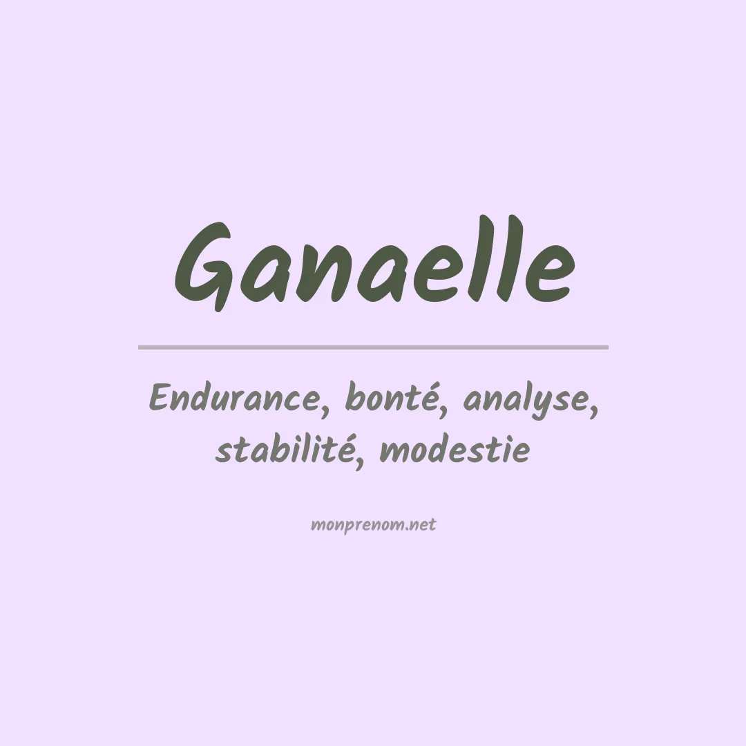 Prénom Ganaelle