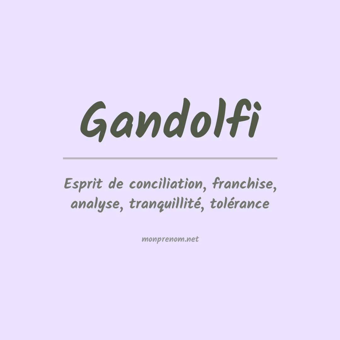 Prénom Gandolfi