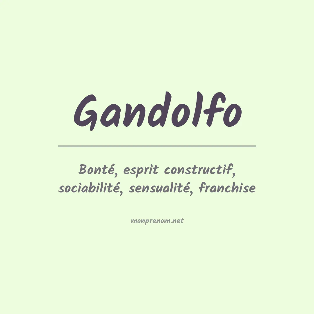Prénom Gandolfo