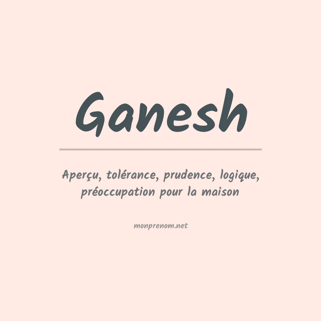 Prénom Ganesh