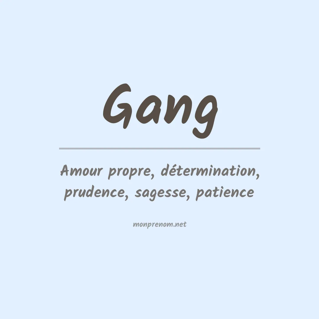 Prénom Gang