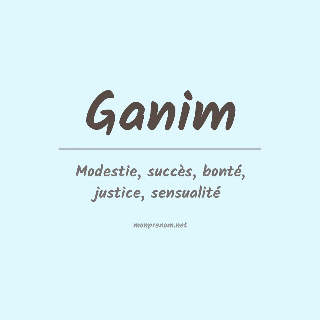 Prénom Ganim