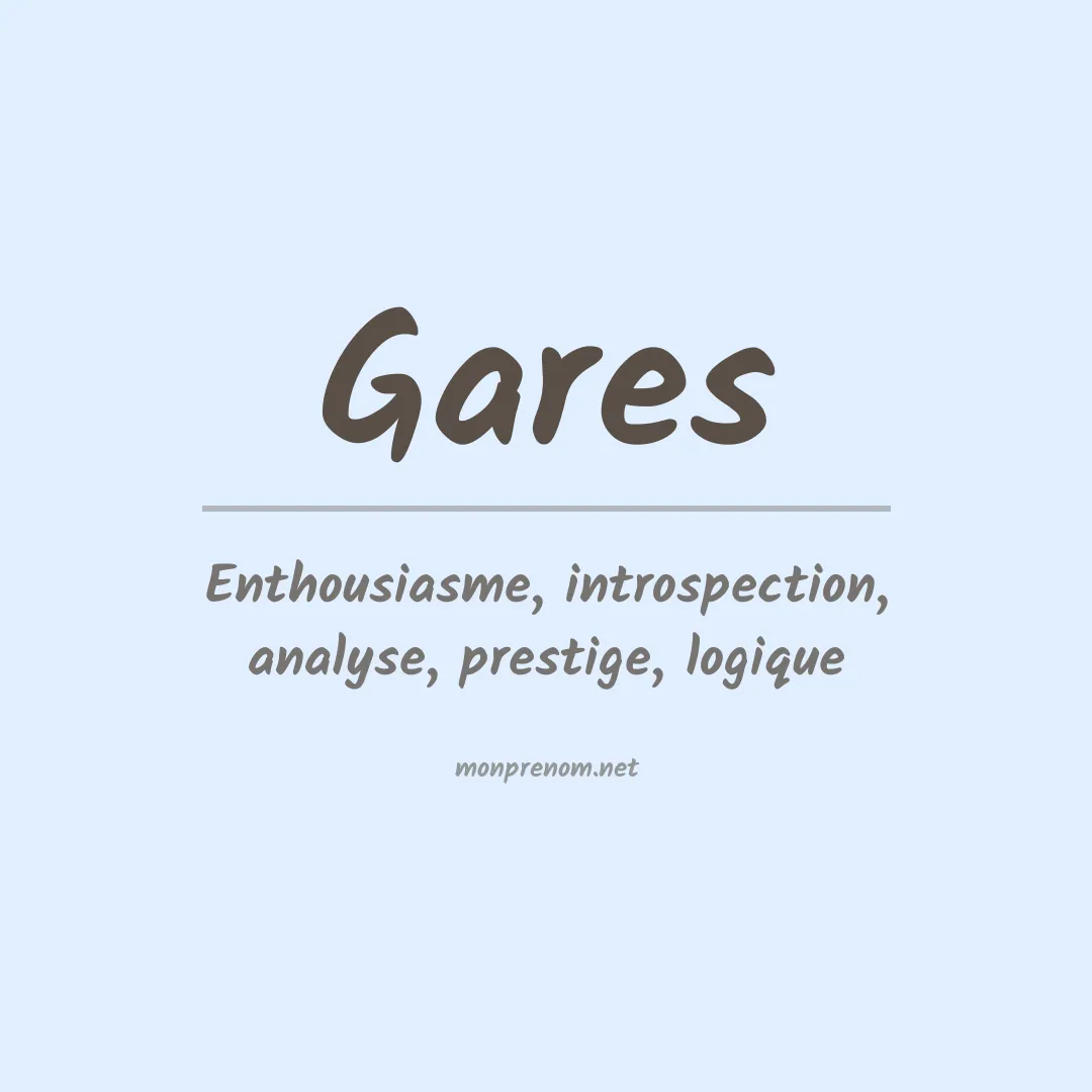 Prénom Gares